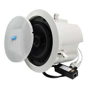 PoE Powered IP Mạng Loa Trần 30W được xây dựng trong bộ khuếch đại hỗ trợ phát lại theo lịch trình cài đặt trên trần nhà - Product Image 1