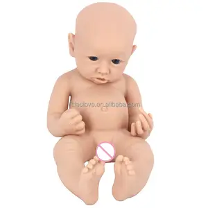 Katı silikon yeniden doğmuş bebek kitleri 16 inç 40cm el yapımı Bebe Reborn DIY boyasız kalıp dikişsiz ortak