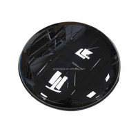 Housse de roue de secours noire brillante Union Jack pour Land Rover Defender 90 110 2020-2025, protection de roue imperméable en ABS