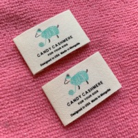 Étiquette de col en coton écologique, étiquettes en coton avec logo de marque en matériau biologique
