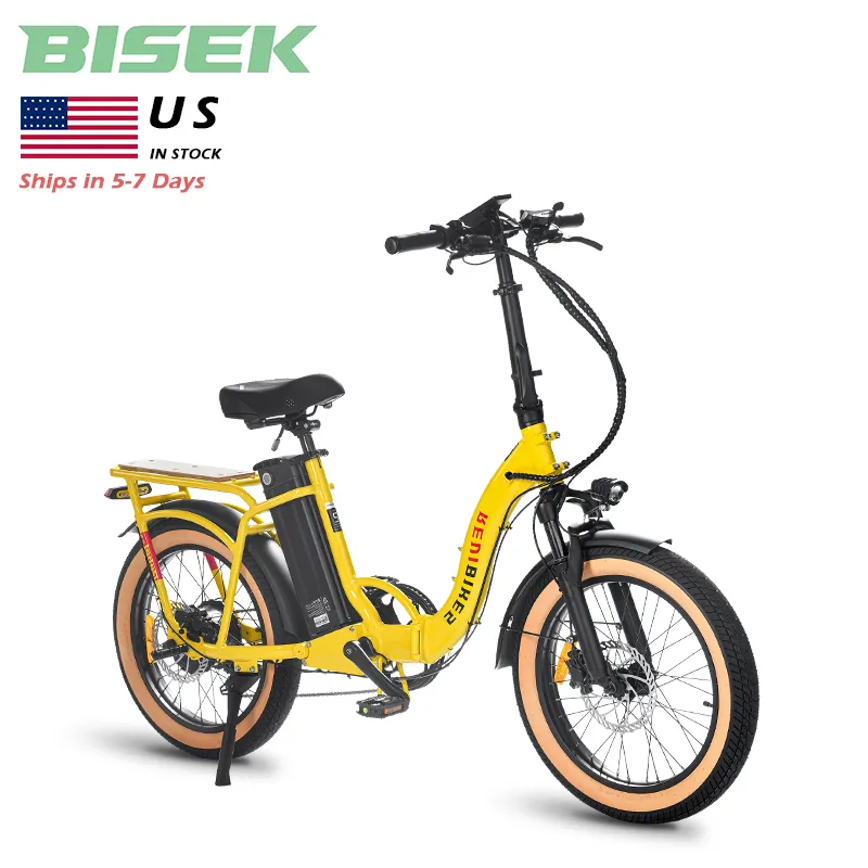 Magazzino USA 2024 OEM 500w 750w 48V 10AH Ebike mozzo motore grasso pneumatico elettrico pieghevole bici grasso con batteria al litio