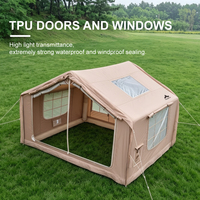 Tente de camping gonflable stable, portable, luxueuse, robuste, professionnelle, imperméable, auvent de plage, randonnée, légère, familiale
