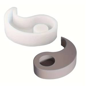 MUYULINS Mold 1pc Tai Chi Yin-Yang Moule en silicone pour bougies, utilisé pour la fabrication de savon DIY, les créations en résine époxy et le moulage en plâtre - Product Image 3