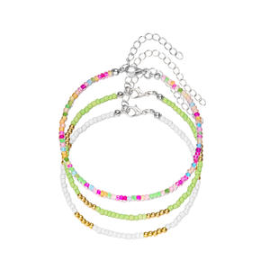 Tendance Hotsale été bracelets <span class=keywords><strong>de</strong></span> cheville <span class=keywords><strong>pied</strong></span> bijoux coloré perle plage bracelets <span class=keywords><strong>de</strong></span> cheville pour les femmes - Product Image 4