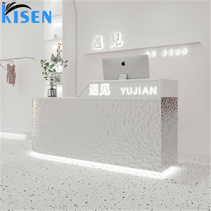 Kisen Luxury Versatile for Office Hospital Bar Hotel Living Room Workshop Salon Cashier Counter <b>Small</b> Office Reception Table - Product Image 1