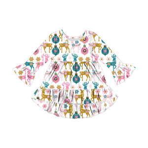 <span class=keywords><strong>Robe</strong></span> de noël <span class=keywords><strong>pour</strong></span> filles, nouveau style, tenue à carreaux <span class=keywords><strong>noire</strong></span> et rouge, manches cloches, vêtement d'hiver à volants, boutique, nouvelle collection - Product Image 5