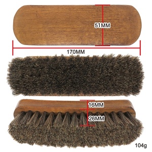 170*51*42MM <span class=keywords><strong>brosse</strong></span> à poils de cheval en bois de hêtre et <span class=keywords><strong>brosse</strong></span> à crin mixte brosses de nettoyage à la main <span class=keywords><strong>pour</strong></span> le nettoyage à domicile des roues de voiture - Product Image 2