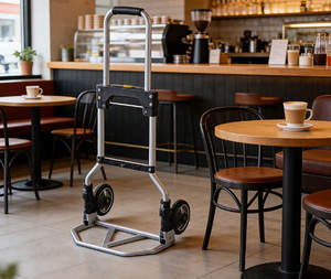 अनुकूलन योग्य औद्योगिक एल्यूमीनियम मिश्र धातु मंच दो-पहिया व्हीलबारो 50 किलोग्राम क्षमता आसान डोंगक्न ब्रांड - Product Image 4