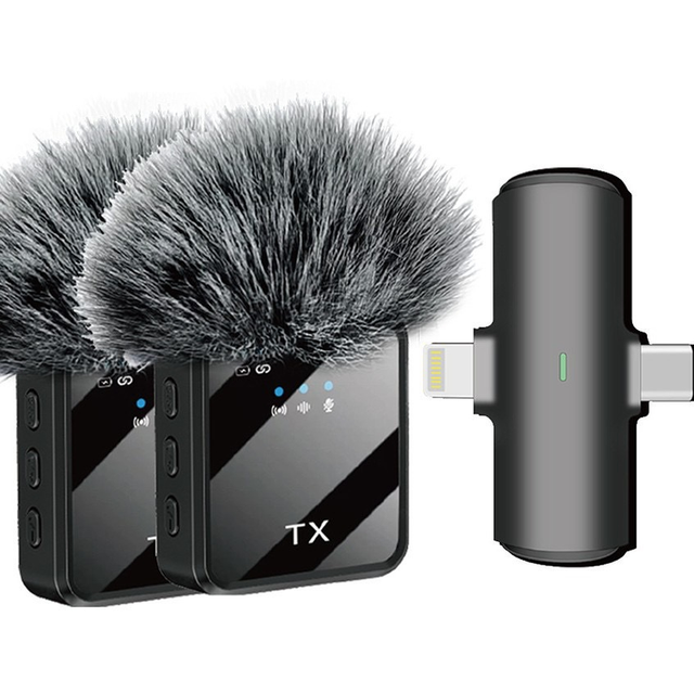 F15 C-Type Connector Wireless Microphone with Noise Reduction for Mobile Phone Live Streaming, Short Video, and Vlog Shooting