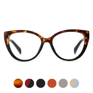 กรอบแว่นตา Cat Eye รุ่น 87208 วัสดุอะซิเตท TR90 แบบเต็มกรอบ ป้องกันแสงสีฟ้า ดีไซน์ทันสมัยสำหรับทุกเพศ ทุกคน ด้วยการผสมสีแบบ Color Blocked - Product Image 5