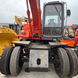 Excavatrice sur pneus Hitachi Ex100WD, excavatrice sur pneus d'occasion, excavatrice sur pneus Hitachi - Product Image 2