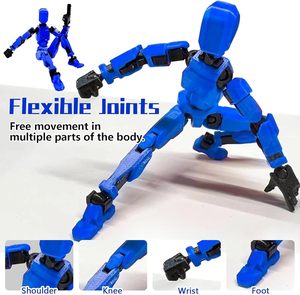 Robot de cambio de forma móvil multiarticulado 2,0 maniquí impreso en 3D modelo de acción ficticia muñeca juguete chico regalo - Product Image 6