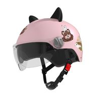 Casque de moto en gros BYB/RNG blanc BY-530 Casque demi-visage Casque de moto à visage ouvert de haute qualité