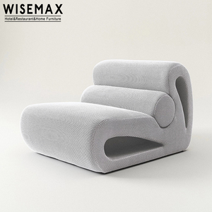 WISEMAX FURNITURE-Canapé simple créatif au design unique, cadre en bois, tissu doux rempli d'éponge, pour le salon - Product Image 2