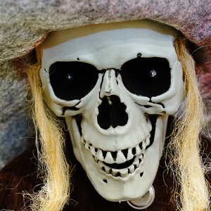 Accessoires animés pour Halloween Décoration grandeur nature Squelettes effrayants suspendus Activation sonore animatronique volante Halloween Animated Pr - Product Image 4