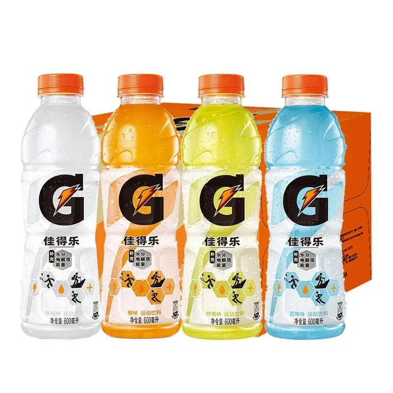 Atacado 600ml Sports Eletrólito Água Zero Açúcar Esporte Gatorades Energy Drink Soda