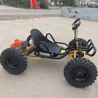 Kart tout-terrain à chaîne 2 temps pour adultes, alimenté à l'essence, moteur 90cc/110/212cc, capacité de charge de 200 kg