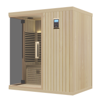 Sauna Interior para 4 Personas con Calefacción por Infrarrojos, que Brinda una Experiencia de Sauna Saludable y Confortable
