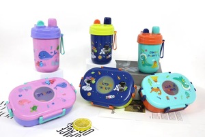 Phim Hoạt Hình Trẻ Em Của Hộp Ăn Trưa & Chai Nước PP Nhựa Phân Vùng Cao Giá Trị Với Nĩa & Spoon-Cho Các Trường Tiểu Học - Product Image 6