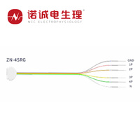 Électrodes d'enregistrement à aiguille droite NCC Medical Rainbow Bipolaires Multicanal pour EMG/EEG Série ZN Fils Codés par Couleurs en Acier Inoxydable
