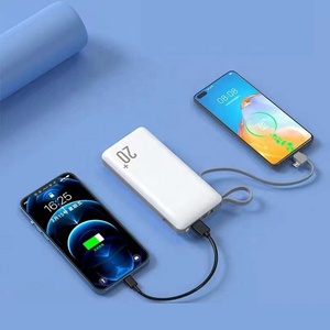 Sản Phẩm Mới Sạc Dự Phòng <span class=keywords><strong>Usb</strong></span> Đôi Cáp Sạc Tích Hợp 3 Trong 20000MAh Sạc Dự Phòng Đầu Ra 5V 2A Cho Du Lịch Ngoài Trời - Product Image 2