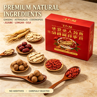 Tisane Quotidienne Nourrissante aux Herbes Mixtes : Ginseng, Astragale, Codonopsis, Longane, Dattes Rouges, Baies de Goji en Sachet pour Énergie Faible et Conditions Délicates
