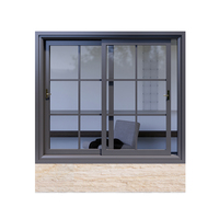 Fenêtre coulissante en aluminium et verre à rupture de pont thermique, multi-chambres, anti-condensation, résistante au vent, aux chocs et aux intempéries, avec quincaillerie durable