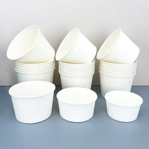 Taza de sopa de papel Kraft desechable con tapa de estampado de lámina dorada Envasado de alimentos de sopa caliente Tazón de papel Kraft Ecológico y reciclable - Product Image 6