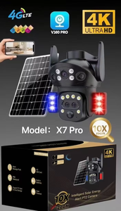 リアル3レンズインテリジェントソーラーエネルギーアラームドームカメラ4GソーラーカメラV380PRO屋外ソーラー10xズームカメラ - Product Image 5