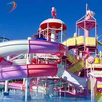Diseño de Parque Acuático Comercial al Aire Libre, Equipo de Juegos para Parque Acuático, Tobogán Acuático para Piscina en Venta