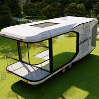 Maison mobile préfabriquée OEM, capsule spatiale, maison/remorque préfabriquée avec prix d'usine