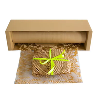 Caja de embalaje de dispensador de papel de panal multiusos de papel Kraft acolchado de panal de pulpa mecánica