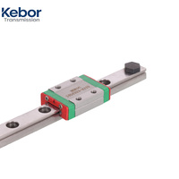 Rail de guidage linéaire MGN7C/9C/12C/15C avec micro-glissoir compatible HIWIN pour imprimante 3C, automatisation CNC, rail coupé sur mesure