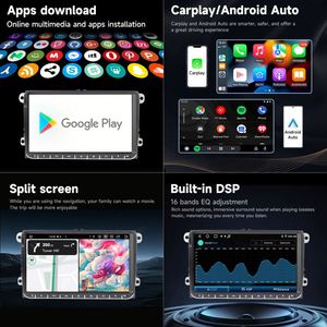 Autoradio MP5 2 Din Android 12 avec écran tactile CarPlay USB FM Stéréo DSP OBD2 RGB GPS Amplificateur pour voitures VW - Product Image 5