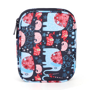 อุปกรณ์เสริมแบบถักผ้าไนลอนสองชั้นแบบพกพามีซิปปิดพิมพ์ลายเป็นมิตรต่อสิ่งแวดล้อมแฟชั่นใหม่ - Product Image 5