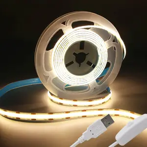 Nieuw Ontwerp Groothandel Hot Sale Home Slaapkamer Auto Decor Verlichting 5V Usb Flexibele Cob Led Strip Licht