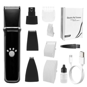 Kit de aseo para perros 4 en 1 con pantalla LED Cortadoras de aseo para perros con 4 peines guía Recortadora de pelo para gatos recargable de bajo ruido - Product Image 2