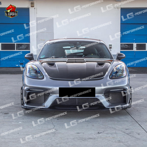 Pièces détachées automobiles Demi fibre de carbone pour <span class=keywords><strong>Porsche</strong></span> <span class=keywords><strong>718</strong></span> Upgrade to <span class=keywords><strong>GT4RS</strong></span> Bodykit Lèvre de pare-chocs avant Diffuseur arrière Embouts d'échappement Kit de carrosserie - Product Image 3