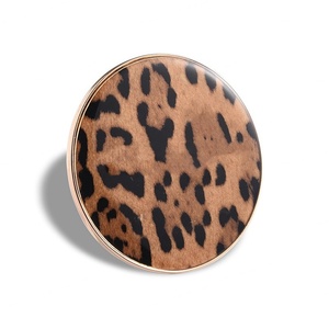 Espejo de Maquillaje de Bolsillo Redondo con Estampado de Leopardo, de Una Sola Cara - Product Image 6