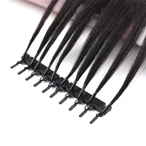 Extensiones de cabello 6d preadheridas de doble estiramiento Extensiones de cabello humano 6D de un donante original - Product Image 5