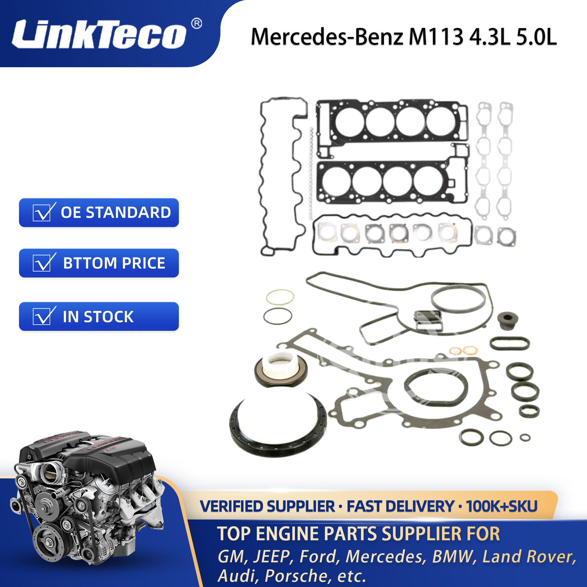 Supérieure Joints GM V8 - 8.2L Gen. V (Pas pour Efi Supérieure Joints GM V8 - 8.2L Gen. V (Pas pour Efi
