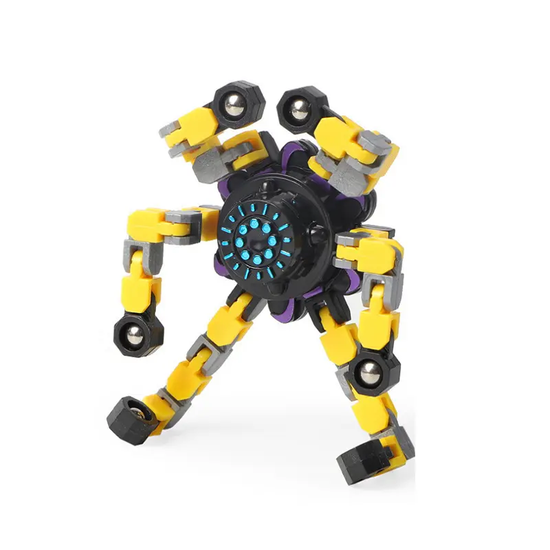 AF Venda Quente Autismo Brinquedos Sensoriais Dedo Personalizado Fidget Spinner Brinquedos Transformável Robot Chain Fidget Spinner Brinquedos