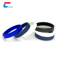 Bracelet RFID NFC en silicone fin passif 13,56 MHz 213 215 216 pour événements