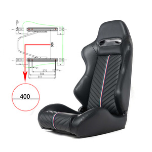 CNSPEED <b>Racing</b> Car <b>Seat</b> Universal PVC Black Waterproof For Business Vehicles - Product Image 4