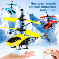 Avión de Control Remoto para Niños, Helicóptero de Plástico con Sensor Activado, Modo Dual, Aeronave Suspendida por Gestos, Juguete para Niños