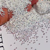 Perles à bulles PET en gros d'usine, paillettes rondes irisées, perles à bulles scintillantes pour nail art, artisanat en silicone, DIY, gobelets