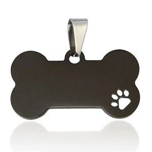 Personalized Stainless Steel Custom Dog <b>Tags</b> Anti-lost Collar Nameplate Accessory Engraved Mirror Pet <b>Cat</b> Name Plate Bone - Product Image 3