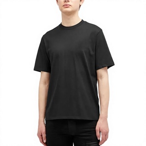 T-shirt personnalisé pour homme de grande taille, en coton 100% de haute qualité, poids lourd 240 g/m², imprimé et brodé, OEM ODM - Product Image 1