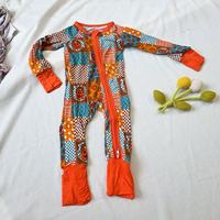 Layanan Cepat Kualitas Tinggi Kustomisasi Pola Halloween Cetak Bambu Tengkorak Labu Mode Ritsleting Dua Arah Rajutan Unisex Bayi