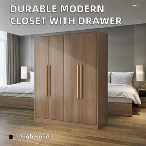 ตู้เสื้อผ้าแบบตั้งพื้นที่ทันสมัย ทนทาน พร้อมลิ้นชัก สำหรับใช้ในบ้าน โรงแรม ห้องนอน อพาร์ตเมนต์ ห้องรับประทานอาหาร เฟอร์นิเจอร์ตู้เสื้อผ้า - Product Image 2